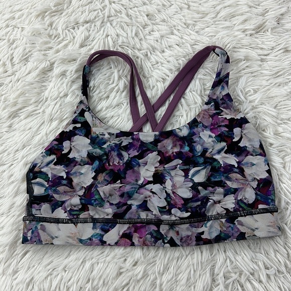 Lululemon Energy Bra Utopia Multi / Vintage Plum